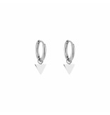 Triangle Hoop Earrings - Stainless Steel