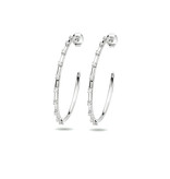 Half Hoops Zirconia - Sterling Silver