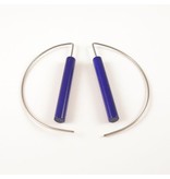 Modern Earrings - Metalic Purple