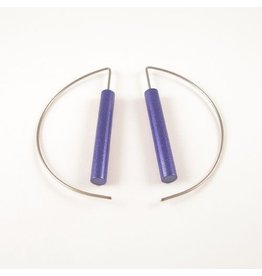 Modern Earrings - Blue purple