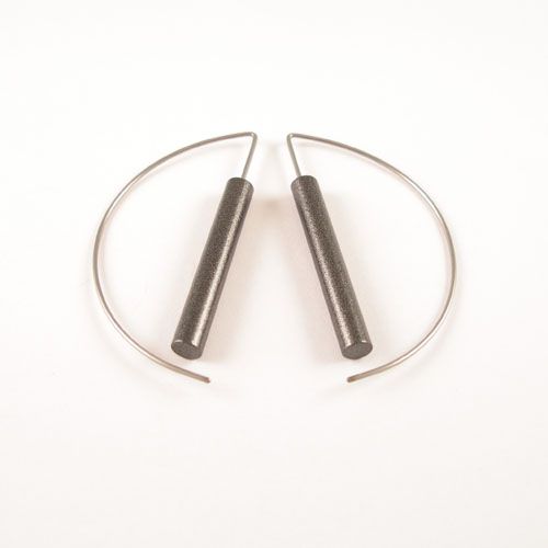 Modern Earrings Hard coal