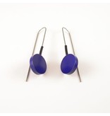 Modern Earrings Metalic Purple