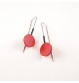 Modern Earrings Red