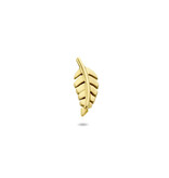 Ear Stud Feather 14K Yellow Gold (Per Piece)