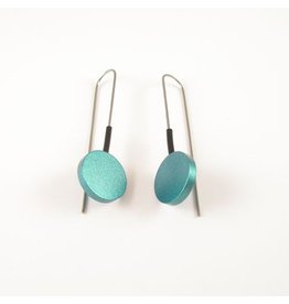 Moderne Turquoise oorbellen