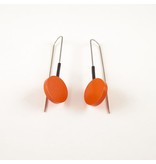 Modern Earrings Orange