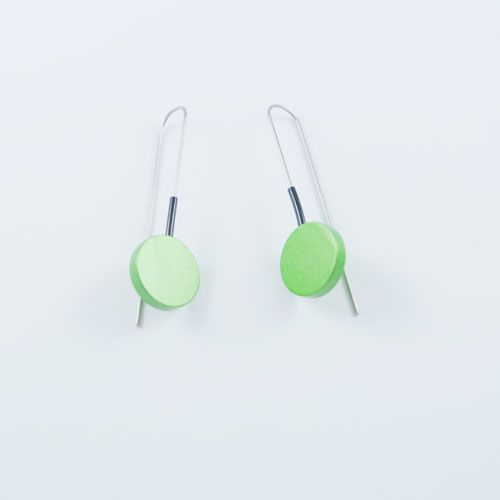 Modern Earrings Green