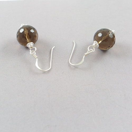 LAVI Smoky Quartz Earrings with Silver