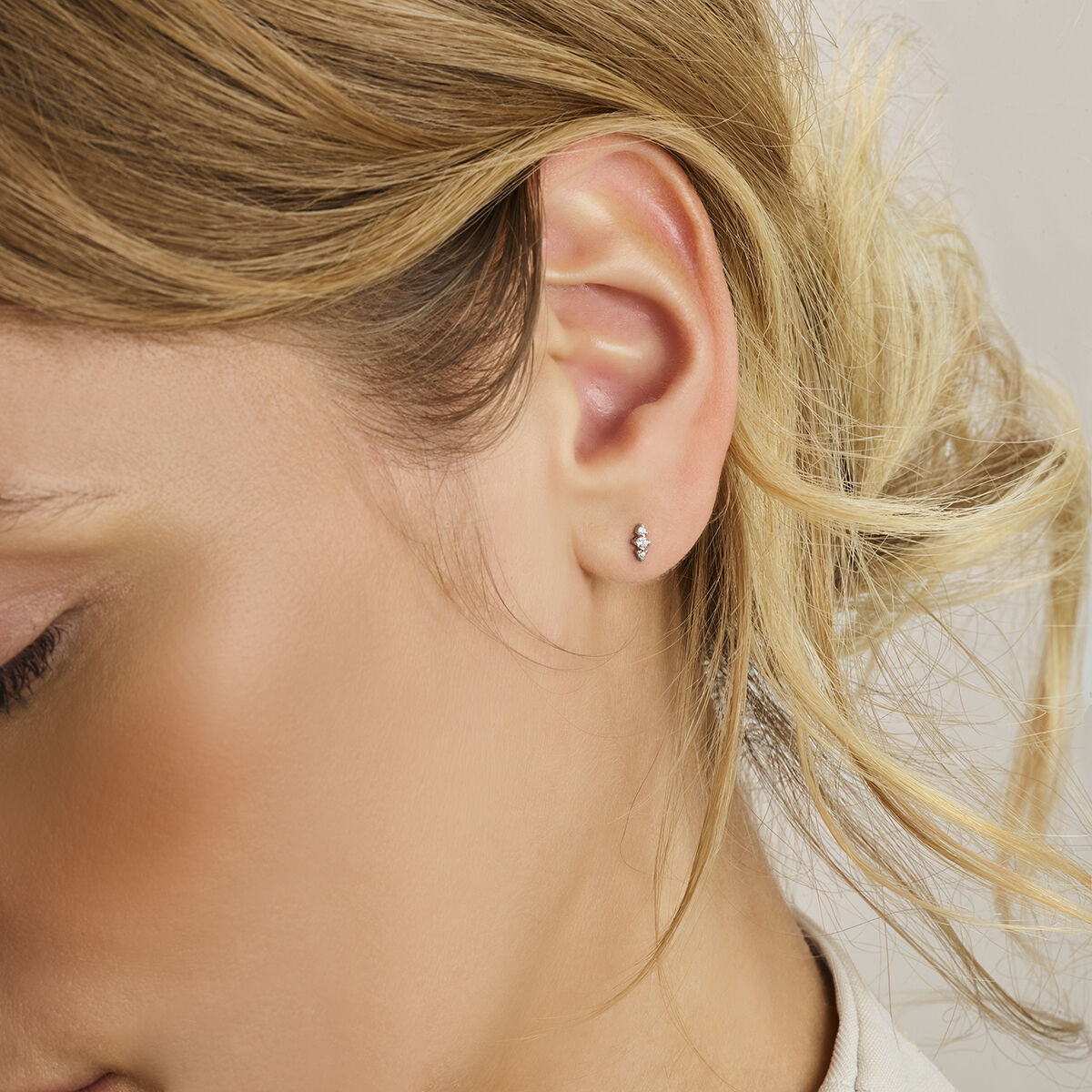 Zirconia Stud Earrings