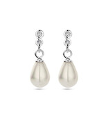 Freshwater Pearl and Zirconia Earrings