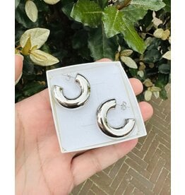 Stainless Steel Statement Hoop earrings