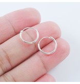 LAVI Silver Hoops Earrings 13mm