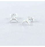 LAVI Sterling Silver Moon Ear Studs