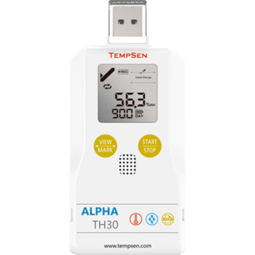 TempSen Alpha TH30 USB vocht en temperatuur data-logger