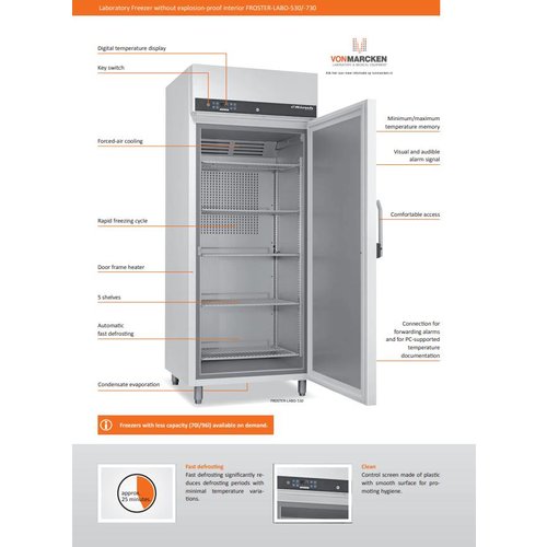 Kirsch Froster-Labo-730 laboratorium vrieskast kastmodel