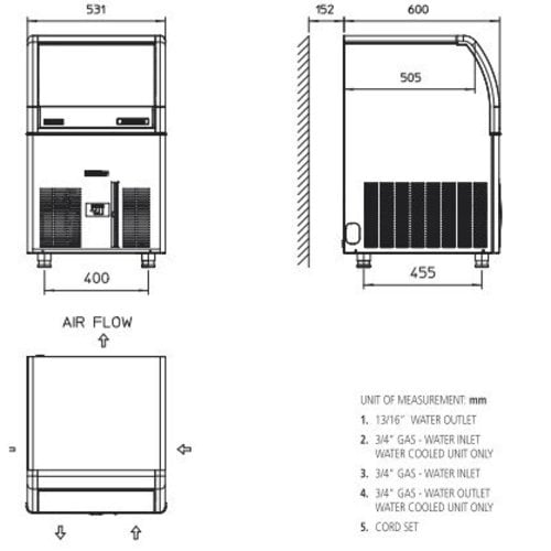 Scotsman EC 87 AS ijsblokjesmachine Gourmet blokjes XSafe