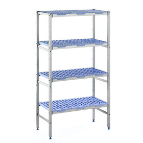 Rekstelling met 4 schappen 1492(b)x400/500(d)x1750mm