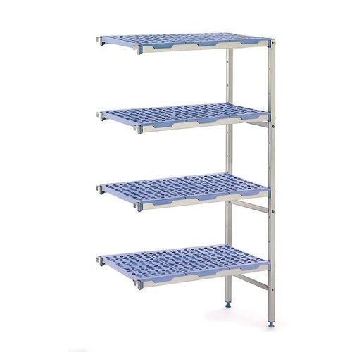 Hoek- Verlengstelling met 4 schappen 1653(b)x400/500(d)x1750mm