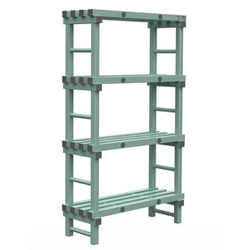 Rekstelling met 4 schappen 1000(b)x400/500(d)x1760(h)mm