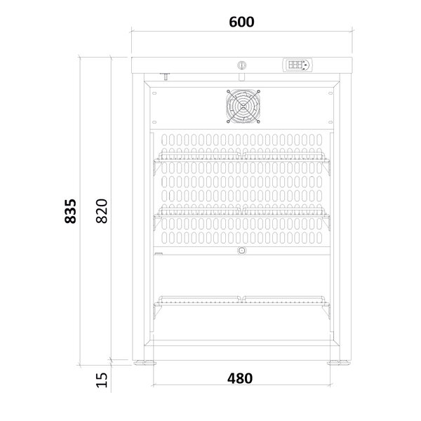 Medifridge MF140L-GD LAB tafel model laboratorium koelkast.