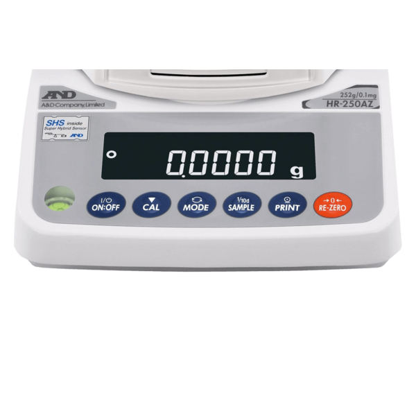 A&D Analytische Balans HR-251-AZ-NVH maximum capaciteit 252 / 62 gram