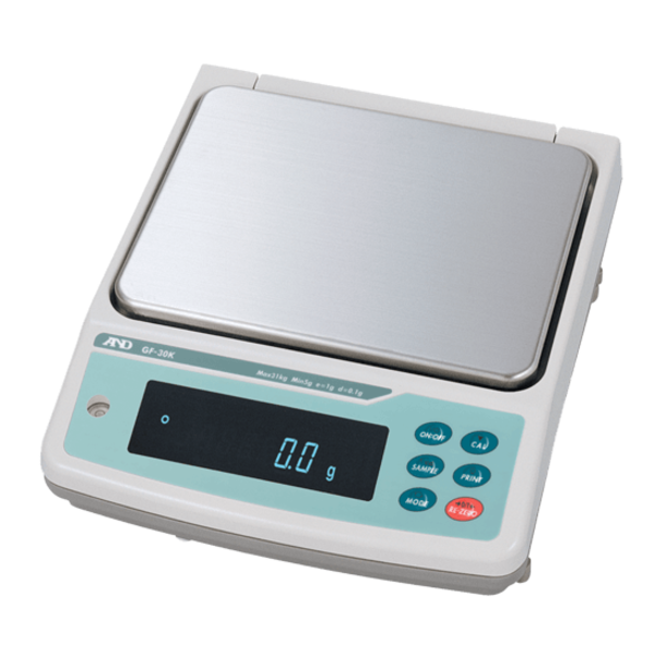 A&D Industriële balans GF-30K-NVH maximum capaciteit 31 kg