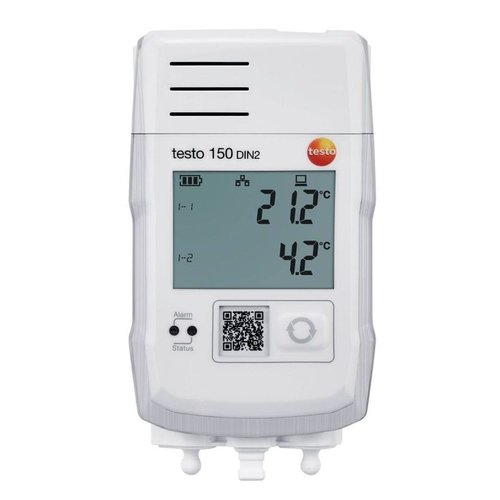 Testo Saveris 150 DIN2 Dataloggermodule met 2 aansluitingen voor mini DIN themperatuurvoelers