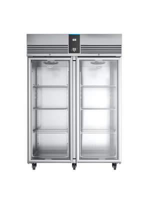 Foster EP1440G professionele dubbeldeur koelkast met glasdeuren
