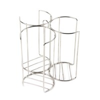 3x petrischaalhouder RVS Ø 90-94 mm. Stapelhoogte 200mm