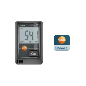 Testo 174 H BT Mini datalogger temperatuur en vocht - Zwart