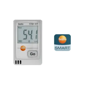Testo 174 H BT Mini datalogger temperatuur en vocht - Grijs
