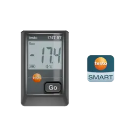 Testo 174 T BT Mini datalogger temperatuur - Zwart