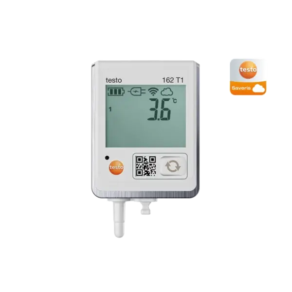 Testo 162 T1 Cloud datalogger met display en geïntegreerde temperatuursensor Testo 162 T1 Cloud datalogger met display en geïntegreerde temperatuursensor