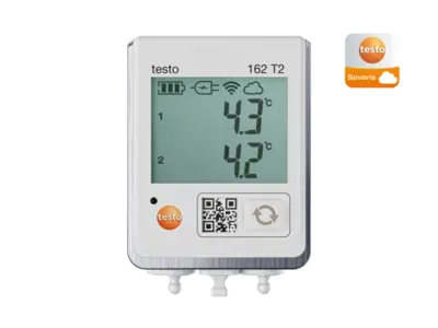 Testo 162 T2 Cloud datalogger met display en 2 aansluitingen voor NTC voelers