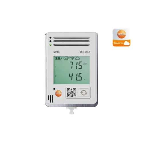 Testo 162 IAQ - Cloud datalogger met display en 4 geïntegreerde sensoren