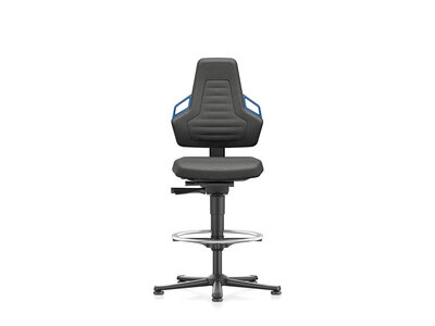 Bimos ESD Nexxit 3 stoel met glijders, voetenring & synchroontechniek