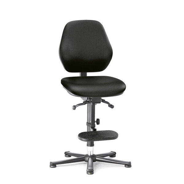 Bimos ESD Basic 3 stoel met glijders, opstaphulp & permanentcontact Bimos ESD Basic 3 stoel met glijders, opstaphulp & permanentcontact