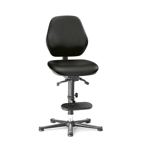 Bimos ESD Basic 3 stoel met glijders, zitneigverstelling, opstaphulp & permanentcontact Bimos ESD Basic 3 stoel met glijders, zitneigverstelling, opstaphulp & permanentcontact