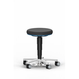 Bimos Cleanroom kruk met wielen en voetbediening