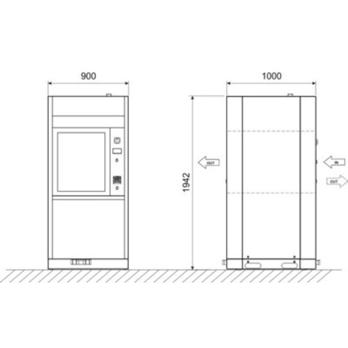 SMEG WD7015M Glazen enkele deur - Wasser desinfector SMEG WD7015M Glazen enkele deur - Wasser desinfector