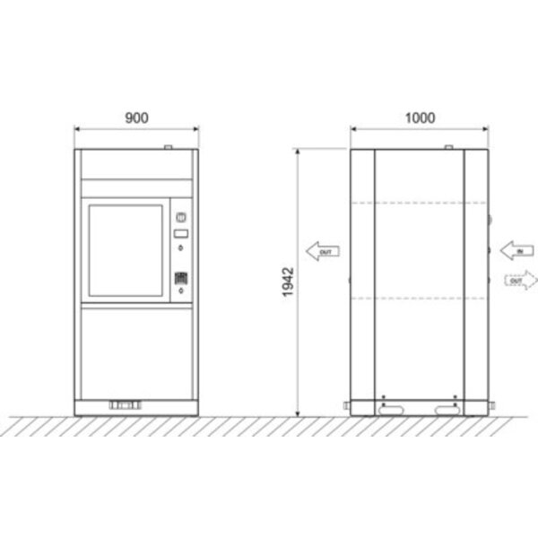 SMEG SMEG WD7015 Dubbele deur wasser en desinfector SMEG SMEG WD7015 Dubbele deur wasser en desinfector