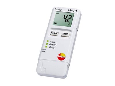 Testo 184 H1 RELATIEVE VOCHT EN TEMPERATUUR DATALOGGER