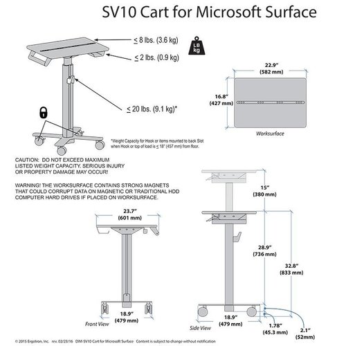 Ergotron Tablet Cart SV10-1800-0