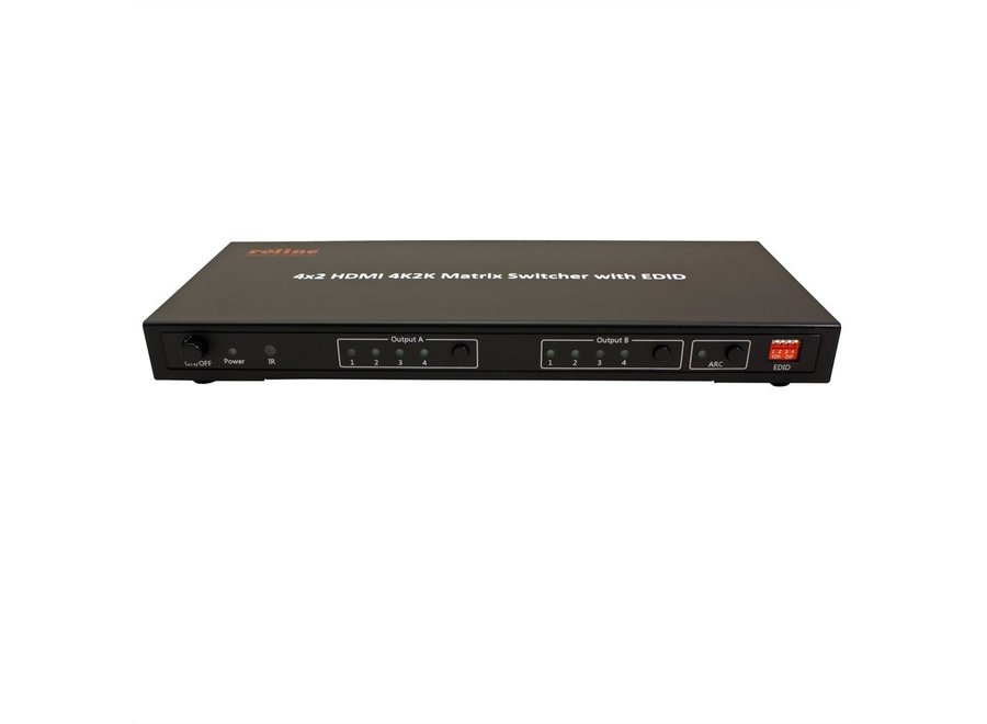 4K HDMI Switch Matrix, 4 x 2, met afstandsbediening