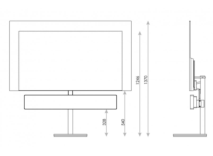 LG OLED + BS stage Adapter BeoVision 11 en 14