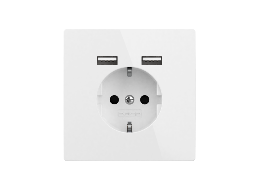 Inbouw stopcontact met 2x USB-A