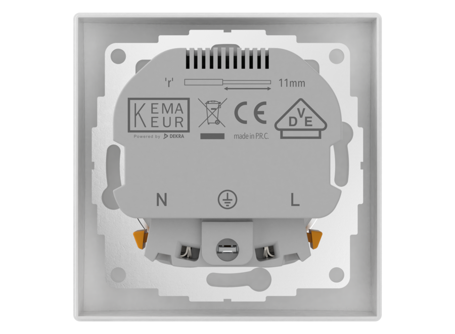 Inbouw stopcontact met 2x USB-A