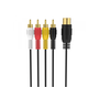 4xRCA - 5 polig DIN 1m