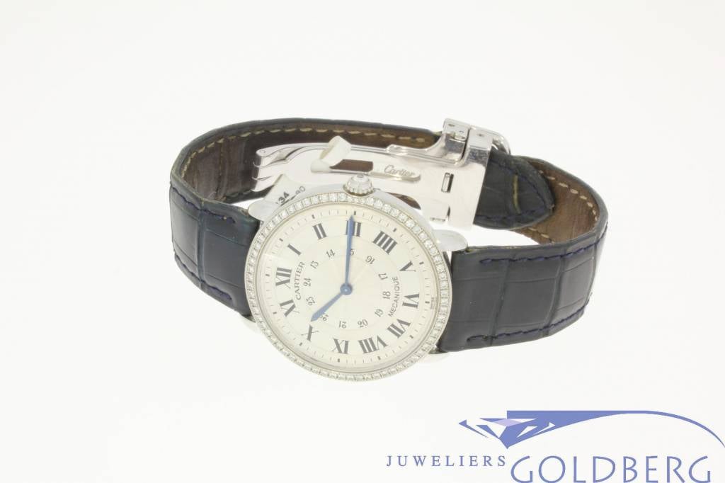 Cartier Mecanique 2335 white gold with 