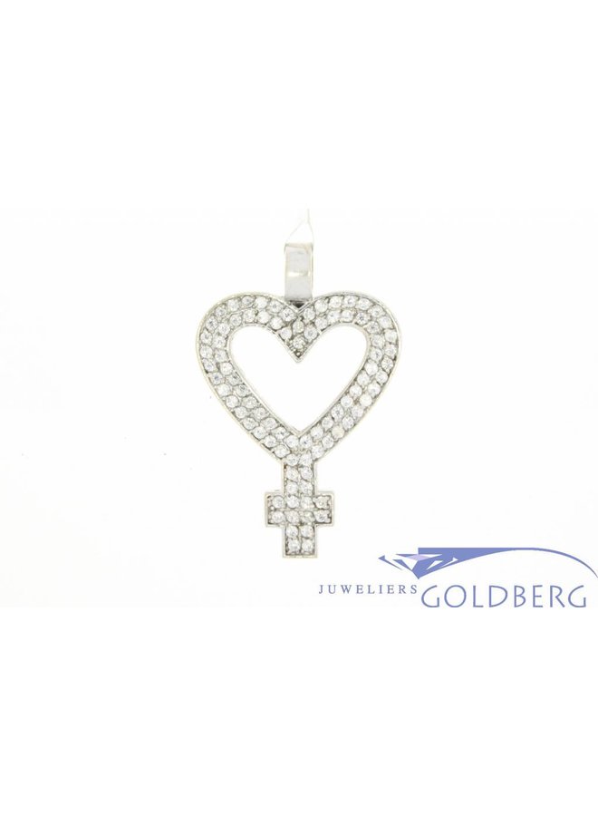 18k gouden hanger Louis Vuitton met diamant - Goldberg